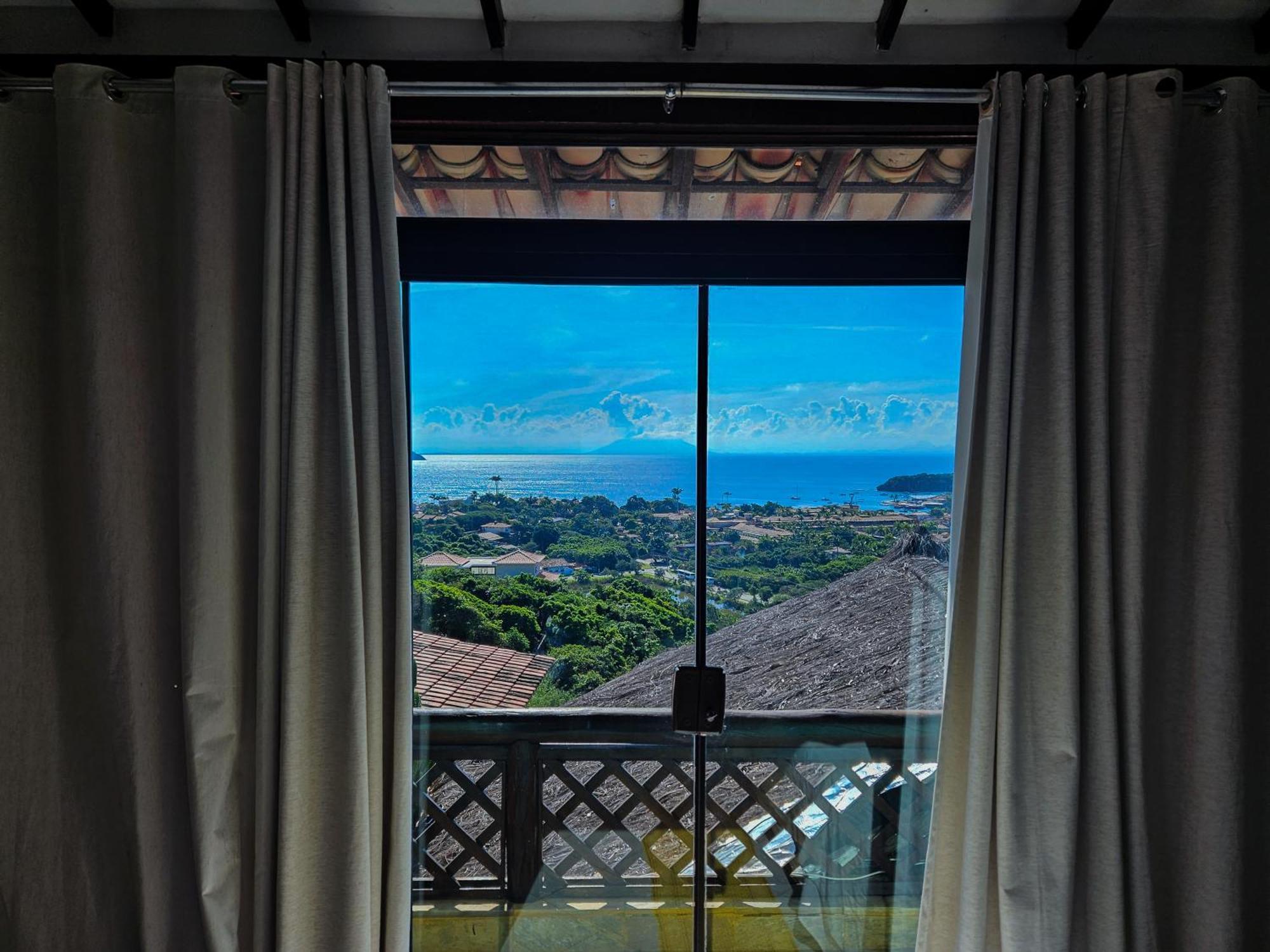 Bella Vista Ocean View Hotel Búzios Kültér fotó View from the window of a room at the hotel