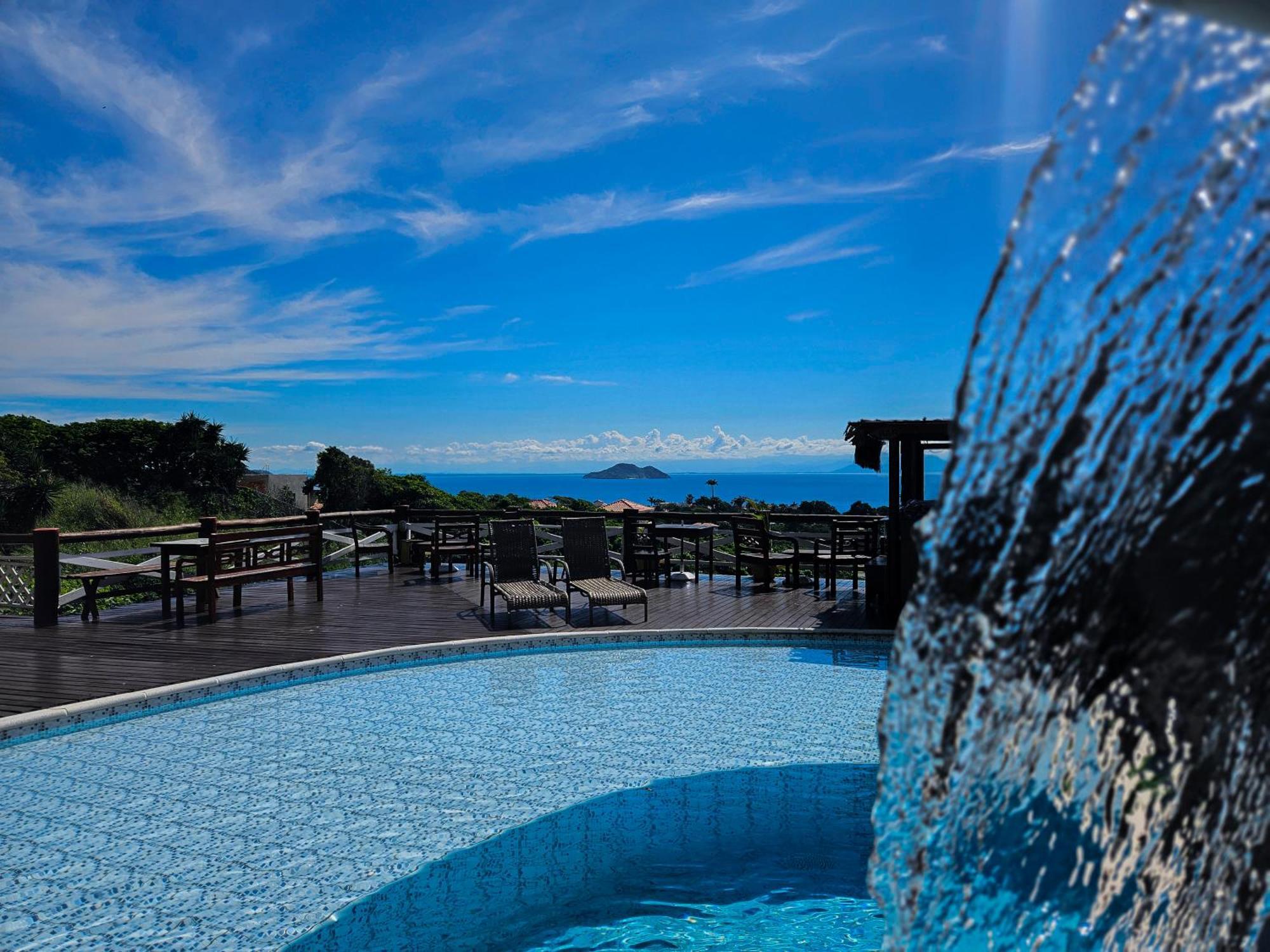 Bella Vista Ocean View Hotel Búzios Kültér fotó View of the sea from the hotel