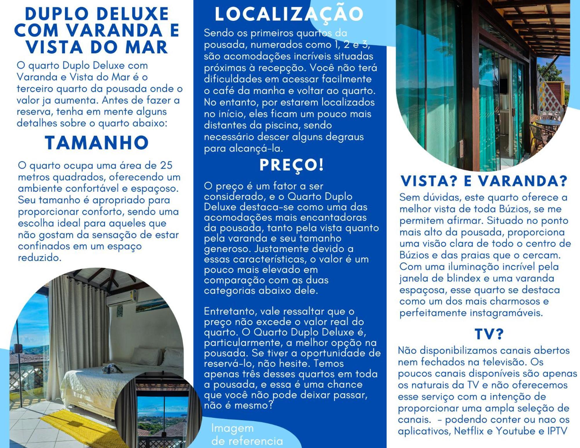 Bella Vista Ocean View Hotel Búzios Kültér fotó Brochure of a hotel