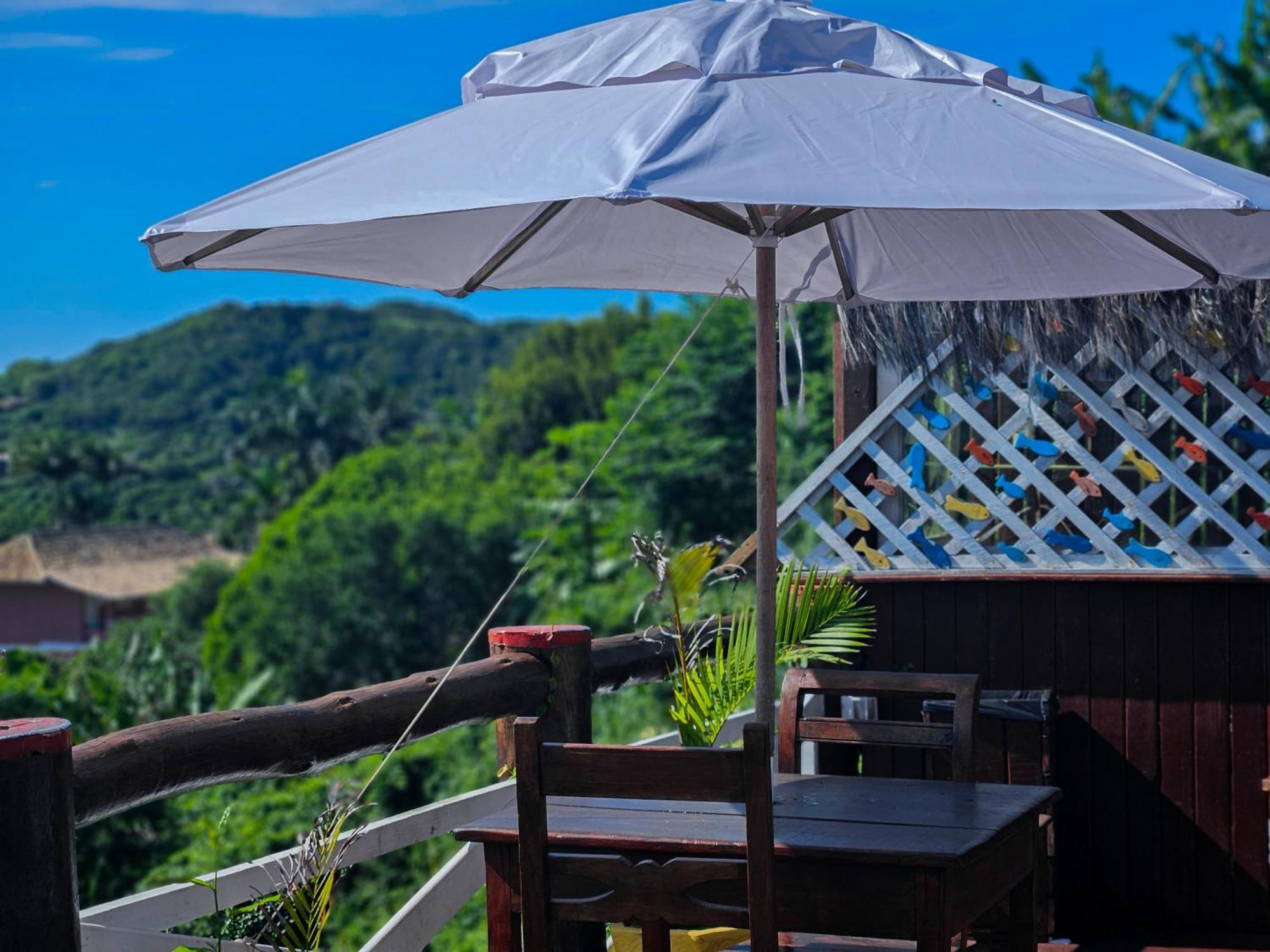 Bella Vista Ocean View Hotel Búzios Kültér fotó A patio umbrella