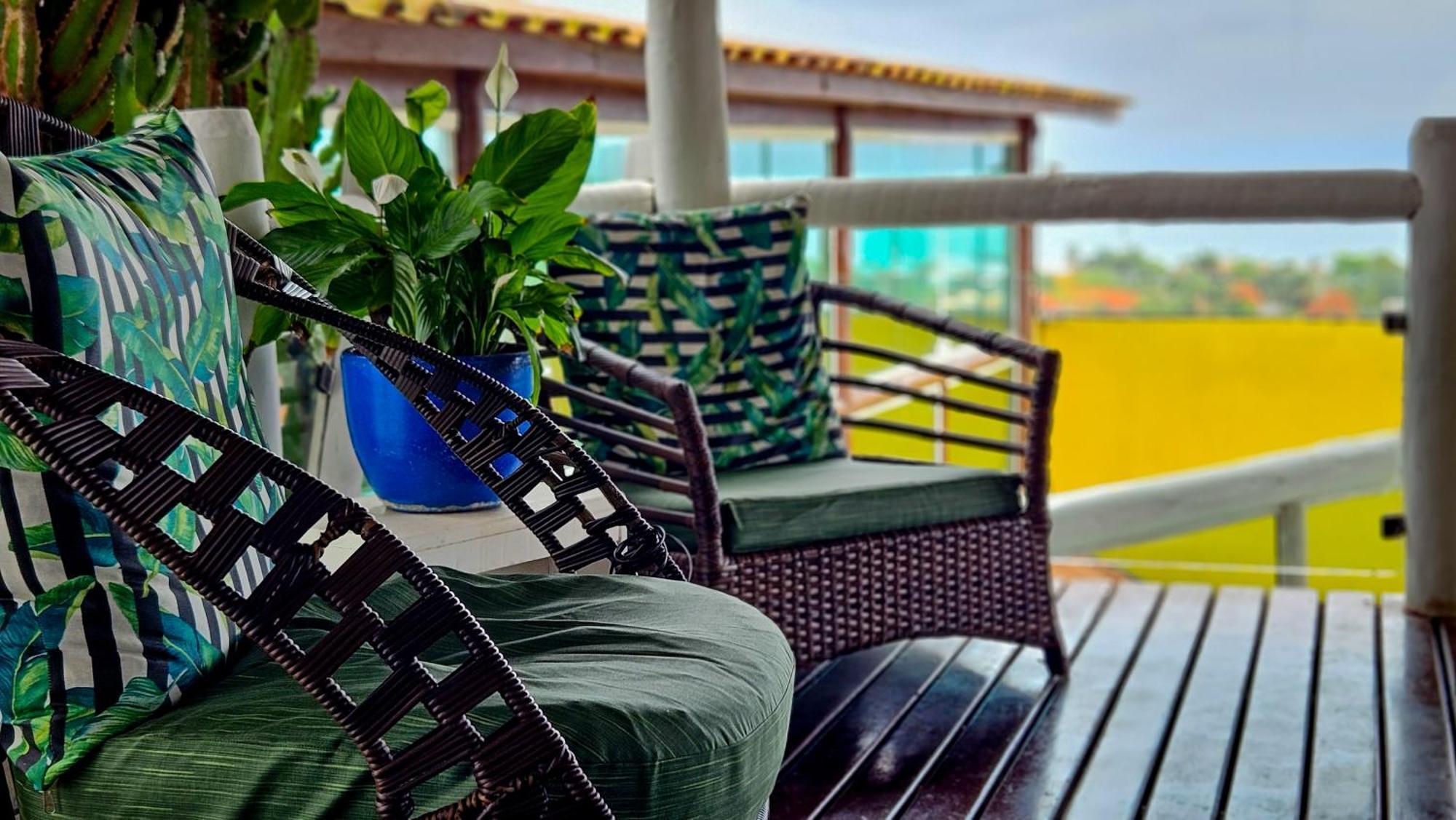 Bella Vista Ocean View Hotel Búzios Kültér fotó A balcony in a condominium